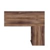 Manhattan Comfort L Shaped Desk, 41.14" D X 48.43" W X 29.92" H, Dark Brown 138AMC164